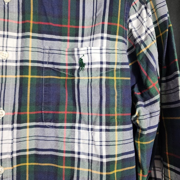 Polo Ralph Lauren Men's Classic Fit Plaid Button Down Shirt Long Sleeve Size L‎ - Picture 3 of 6